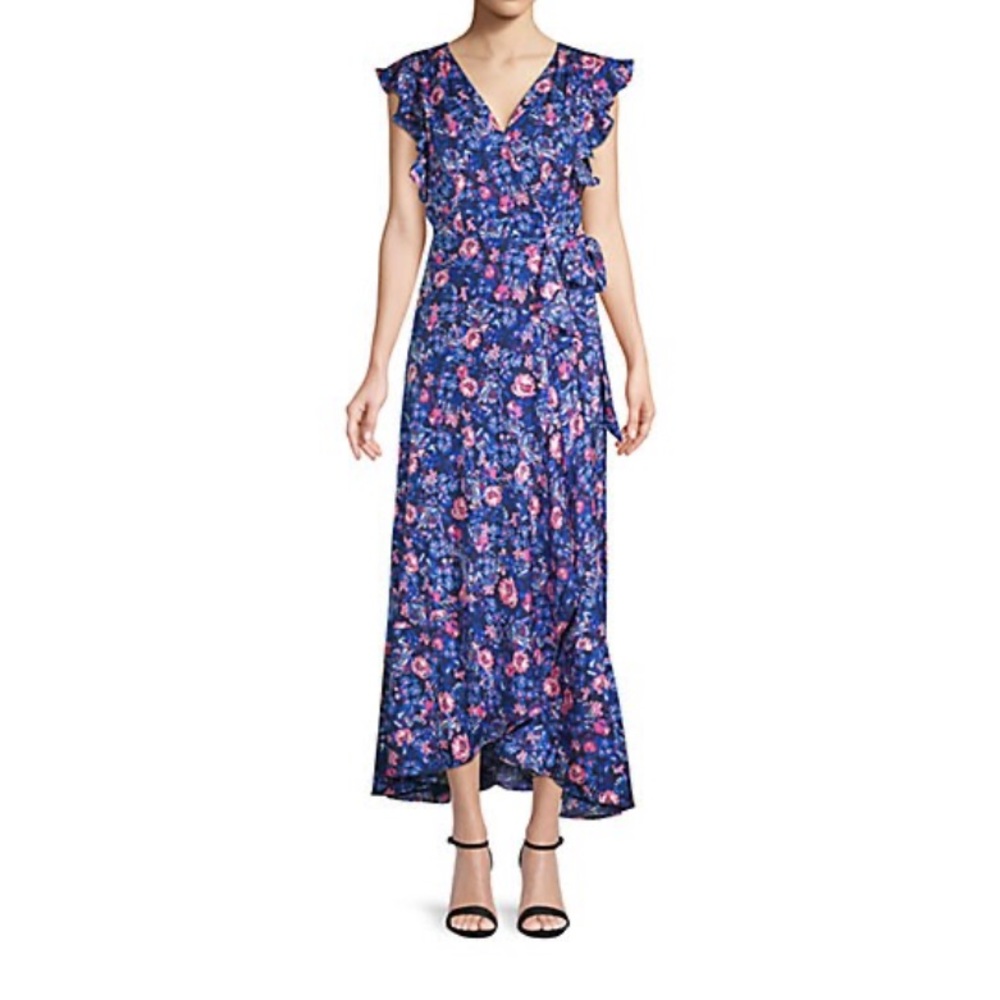 Ava & Aiden floral wrap dress